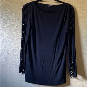 Cable & Gaige Long sleeve black top medium